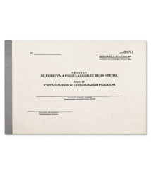 Registru de evidență a formularelor cu regim special, 50 foi, hirtie offset